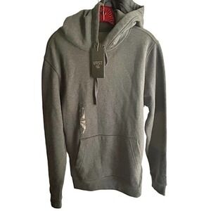 VRST Hoodie Classic‎ Fleece Sweatshirt Slate Heather Blue Mens Small